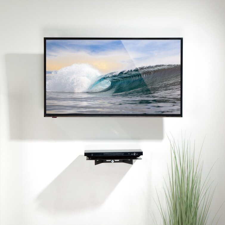 Tv mount deals and shelf